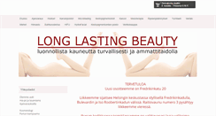 Desktop Screenshot of longlastingbeauty.fi