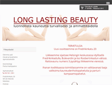 Tablet Screenshot of longlastingbeauty.fi